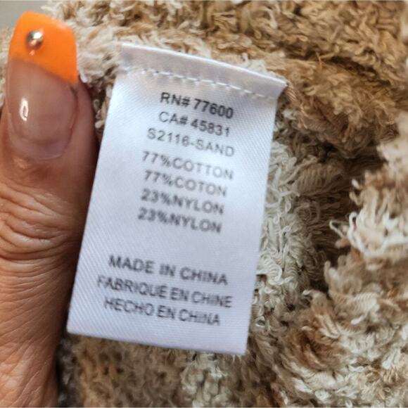 SALTWATER LUXE NEW COLOR SAND LEOPARD SWEATER SIZE XL - Picture 8 of 8